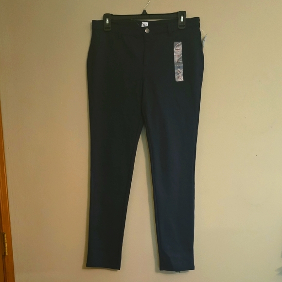 New‎ Gap Kids 16 Plus XL Navy Stretch Crop Ankle Pants - Picture 1 of 8
